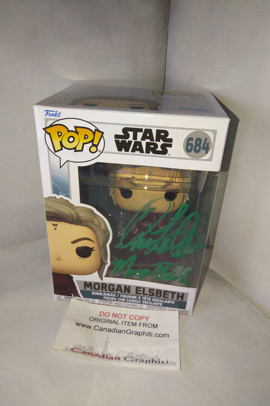Diana Lee Inosanto Hand Signed Autograph Morgan Elsbeth Funko Pop COA Star Wars