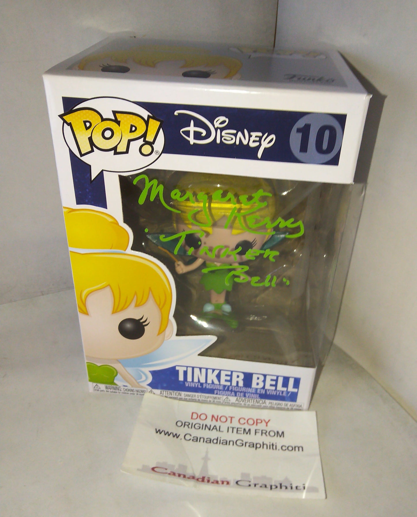 Margaret Kerry Hand Signed Autograph Tinkerbell Funko Pop JSA COA