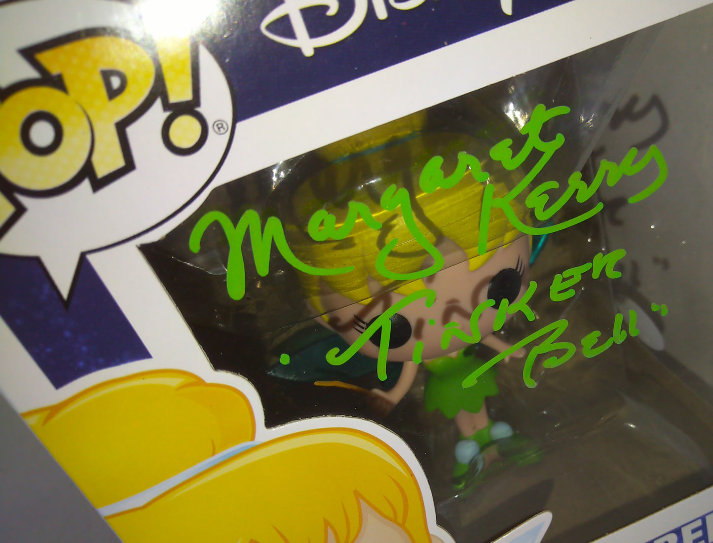 Margaret Kerry Hand Signed Autograph Tinkerbell Funko Pop JSA COA