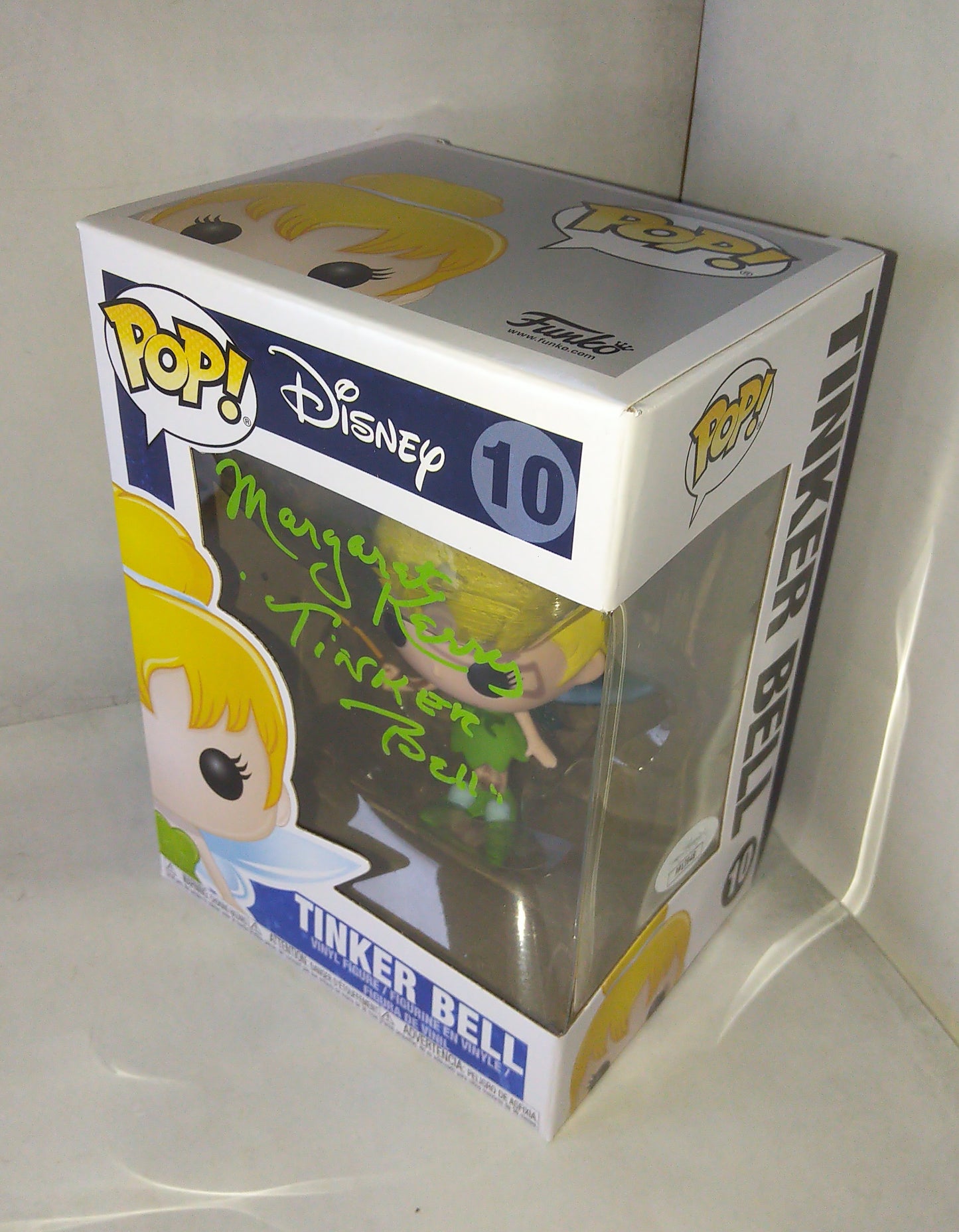 Margaret Kerry Hand Signed Autograph Tinkerbell Funko Pop JSA COA