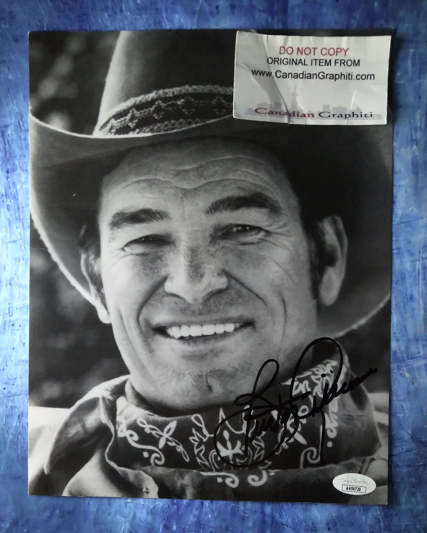 Burton Gilliam Hand Signed Autograph Photo JSA COA Blazing Saddles