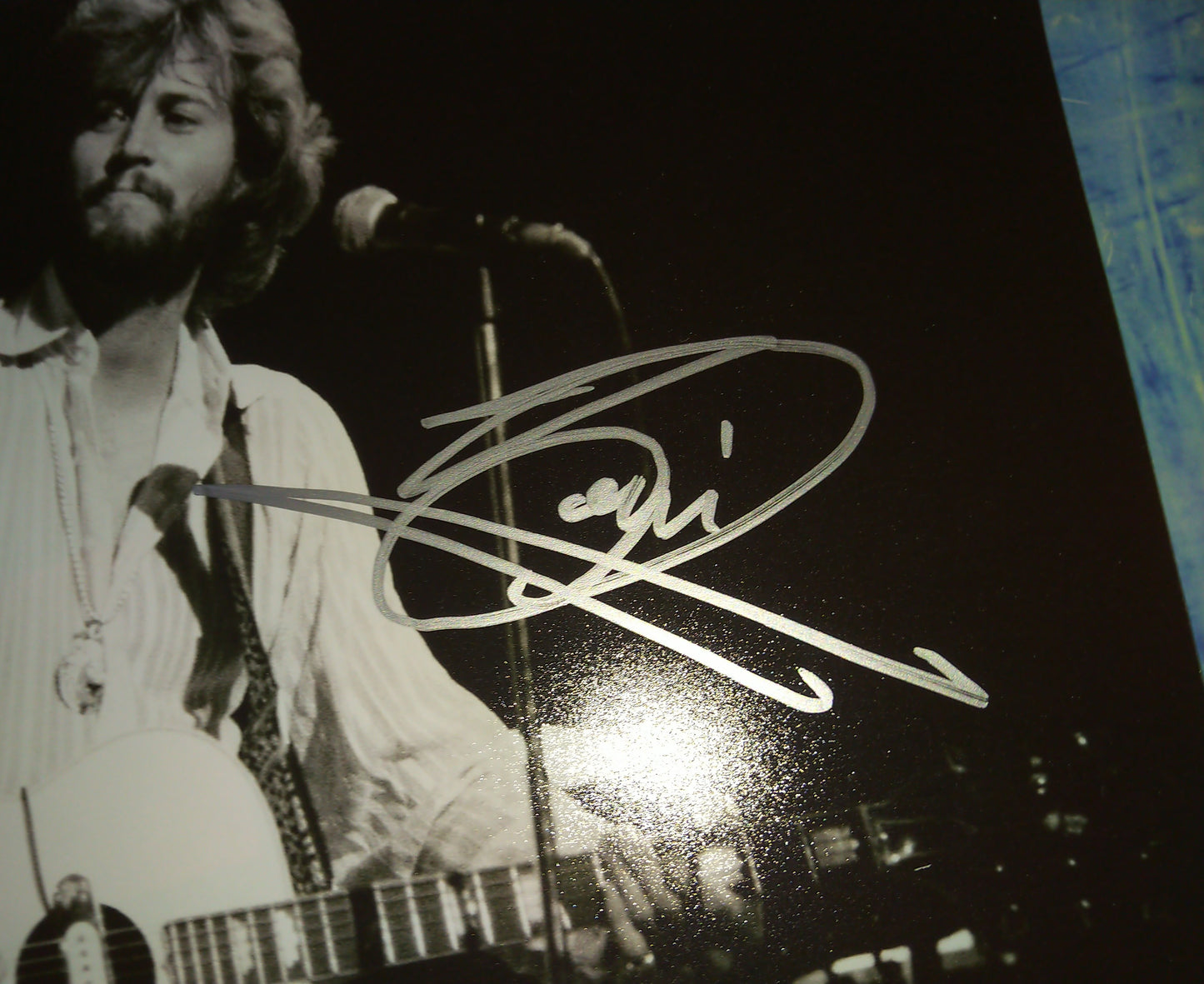 Barry Gibb Hand Signed Autograph 8x10 Photo BAS COA Bee Gees