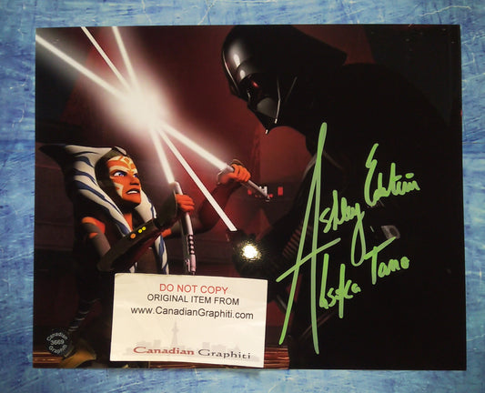 Ashley Eckstein Hand Signed Autograph 8x10 Photo COA Star Wars Ahsoka Tano