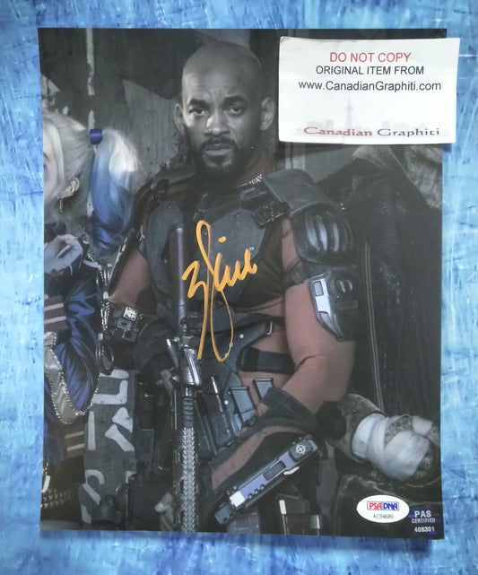 Will Smith Hand Signed Autograph 8x10 Photo COA + PSA Suicide Squad