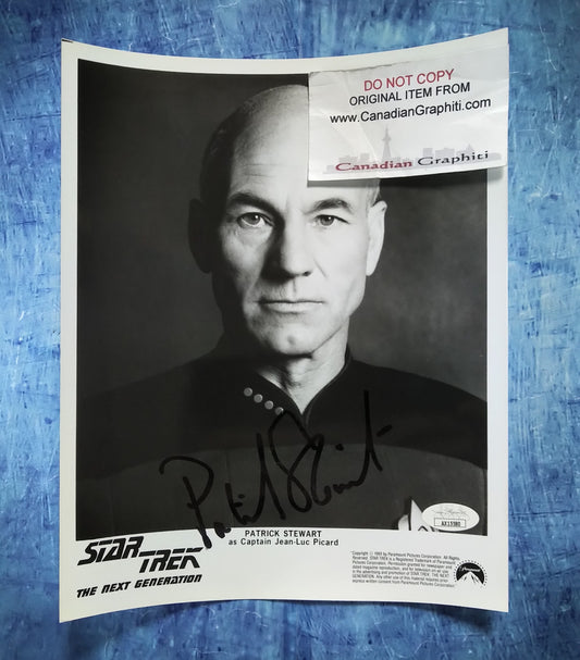 Patrick Stewart Hand Signed Autograph 8x10 Photo JSA COA Star Trek