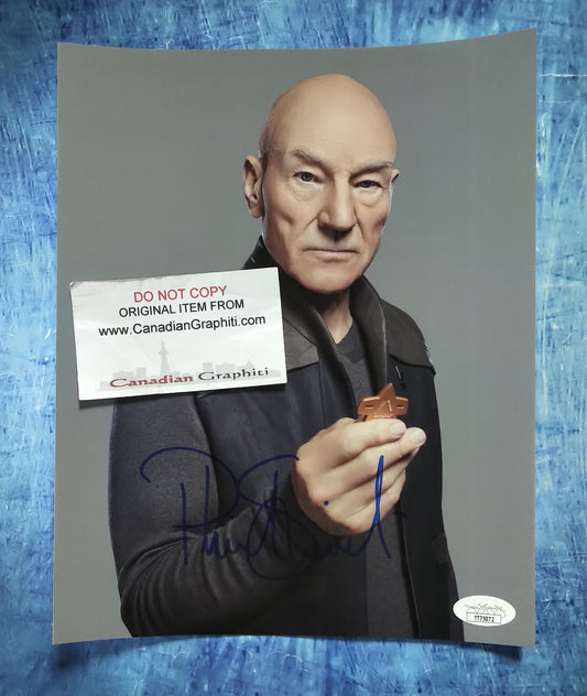 Patrick Stewart Hand Signed Autograph 8x10 Photo JSA COA Star Trek