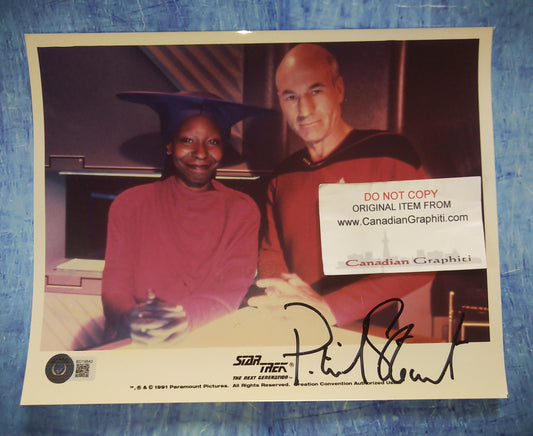 Patrick Stewart Hand Signed Autograph 8x10 Photo BAS COA Star Trek