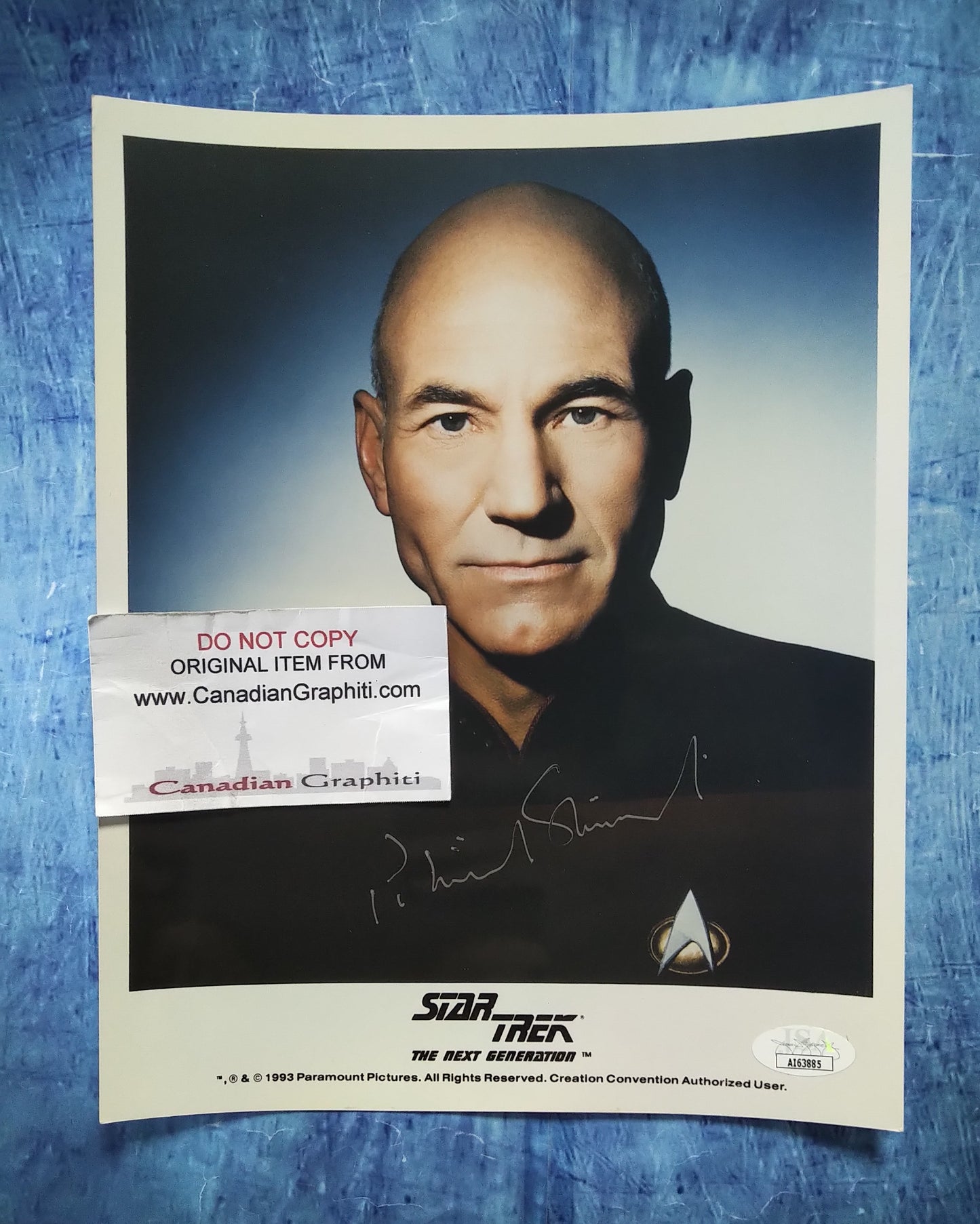 Patrick Stewart Hand Signed Autograph 8x10 Photo JSA COA Star Trek