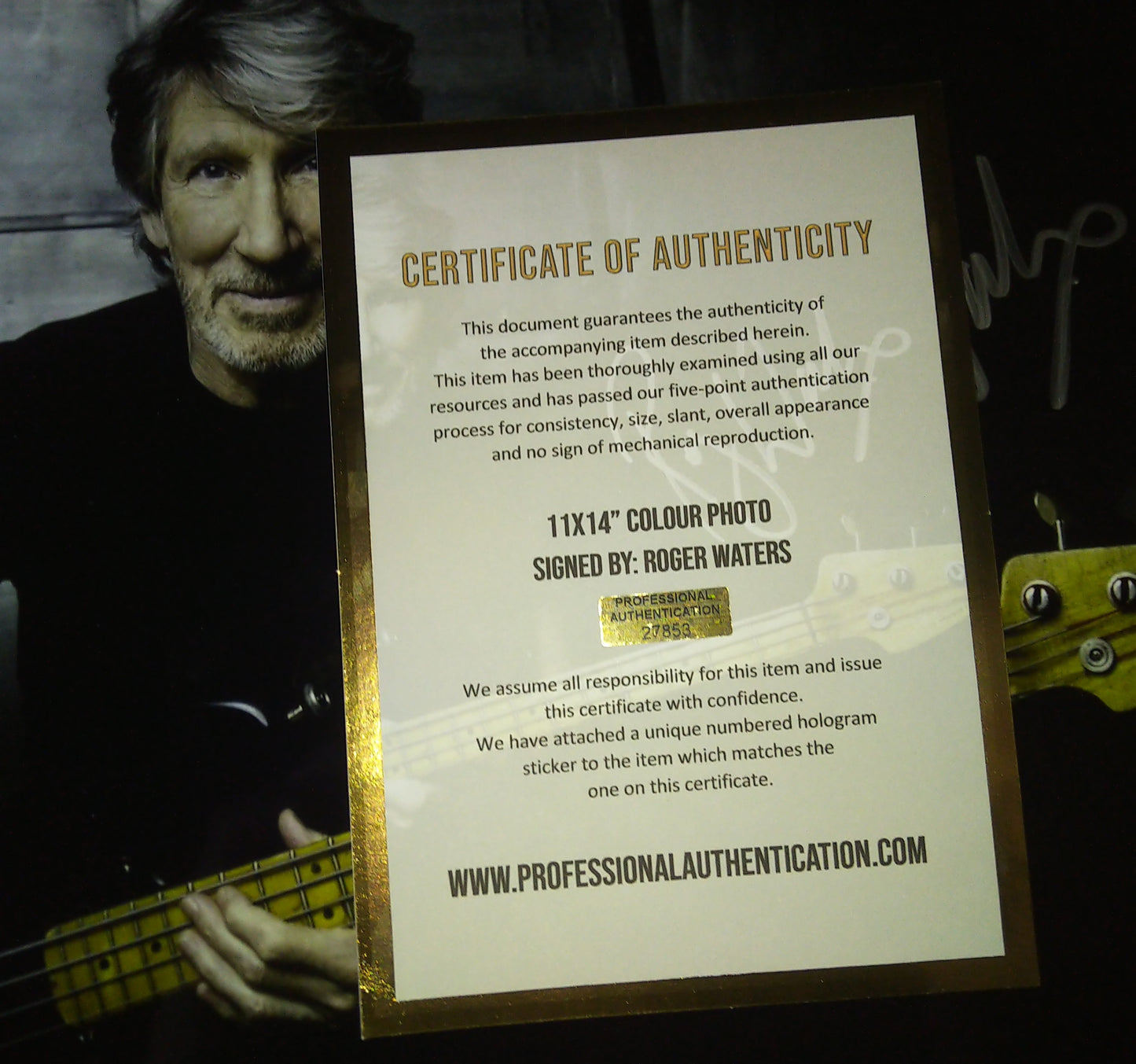 Roger Waters Hand Signed Autograph 11x14 Photo COA Pink Floyd