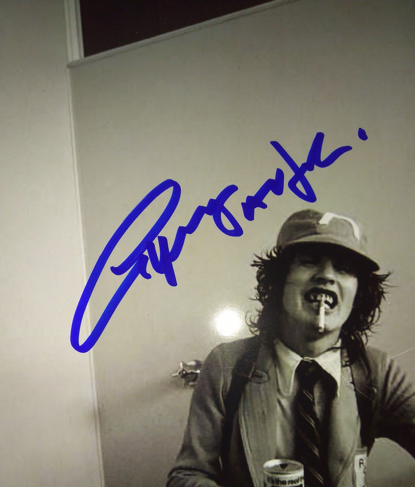 Angus Young AC/DC Hand Signed Autograph 8x10 Photo COA