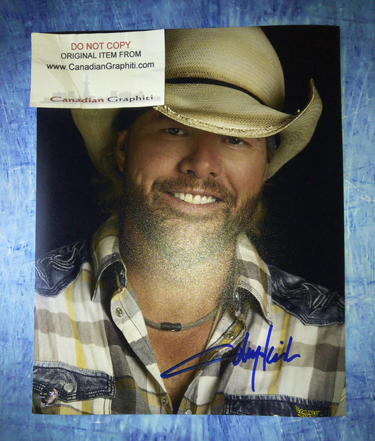 Toby Keith Hand Signed Autograph 8x10 Photo COA