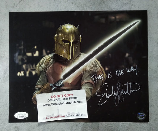 Emily Swallow Hand Signed Autograph 8x10 Photo COA + JSA The Mandalorian