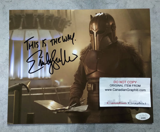 Emily Swallow Hand Signed Autograph 8x10 Photo COA + JSA The Mandalorian