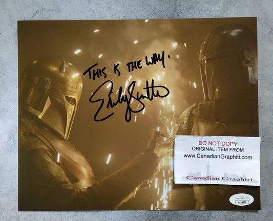 Emily Swallow Hand Signed Autograph 8x10 Photo COA + JSA The Mandalorian