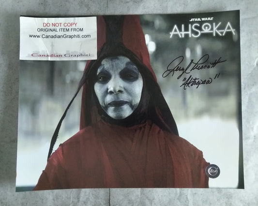 Jeryl Prescott Hand Signed Autograph 8x10 Photo COA Star Wars Ahsoka