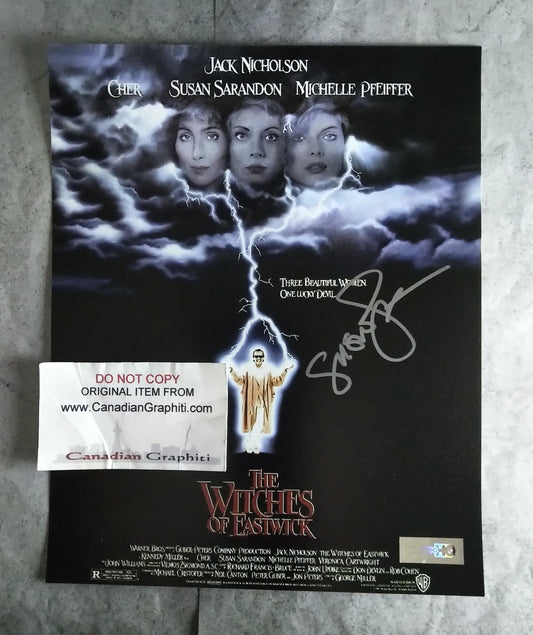 Susan Sarandon Hand Signed Autograph 8x10 Photo COA Witches Of Eastwick