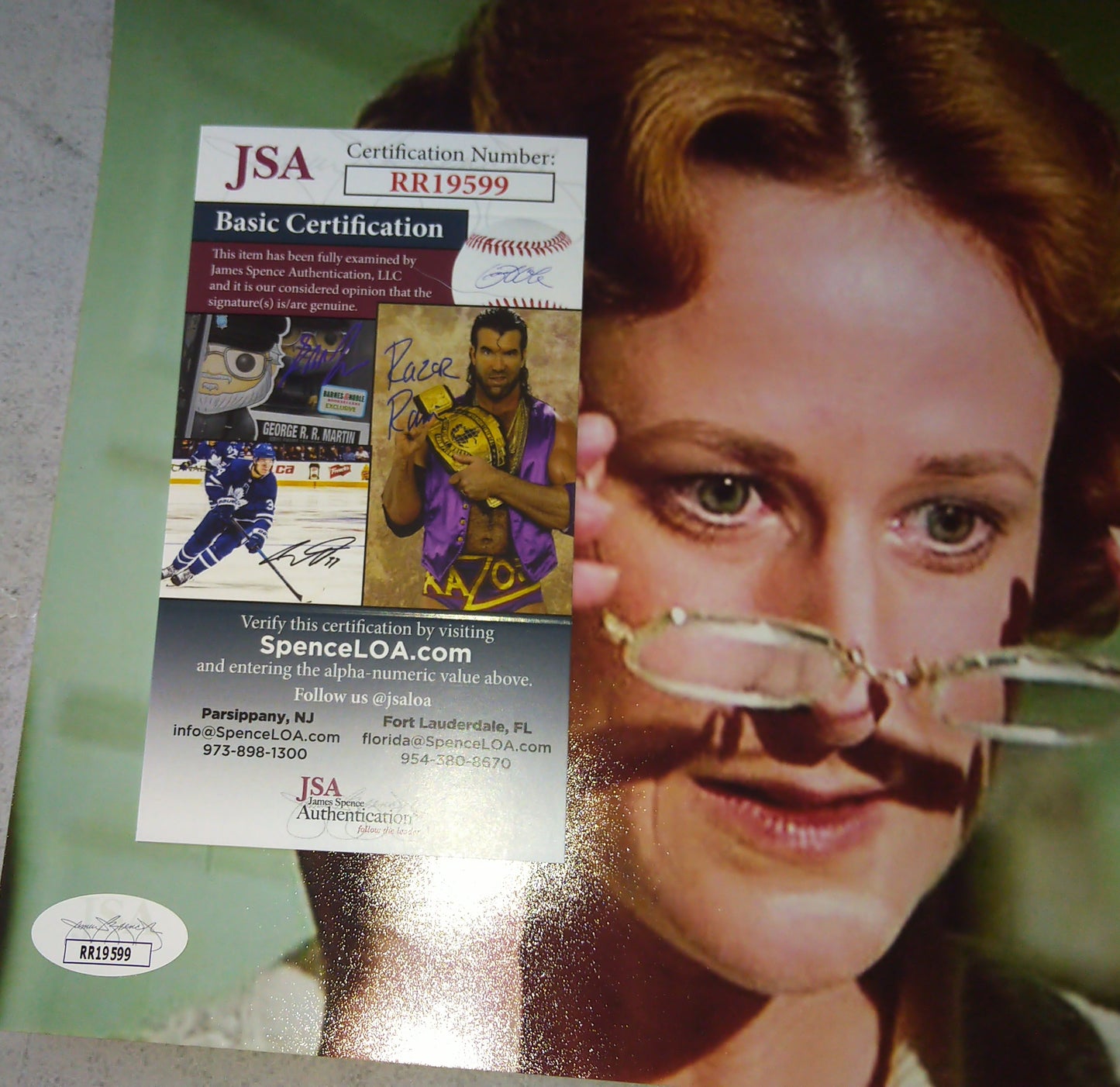 Lucy Lee Flippin Hand Signed Autograph 8x10 Photo JSA COA Little House On The Prairie