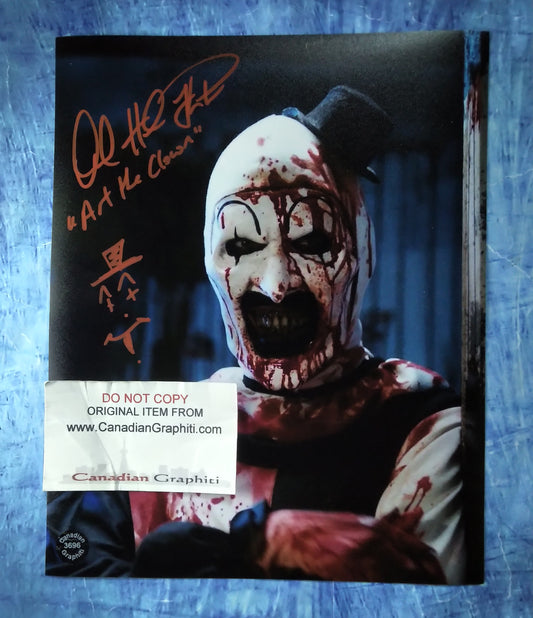 David Howard Thornton Hand Signed Autograph 8x10 Photo COA Art The Clown