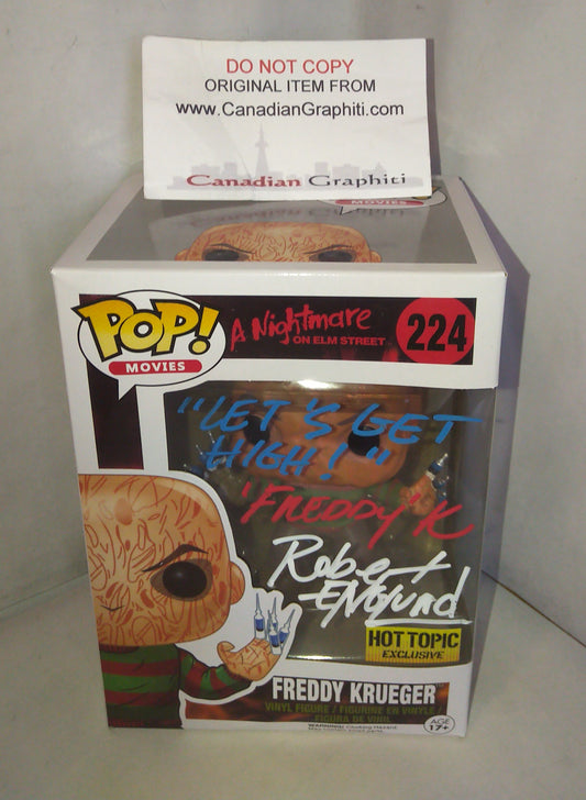 Robert Englund Hand Signed Autograph Freddy Krueger Funko Pop COA