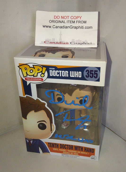 David Tennant Hand Signed Autograph Doctor Who Funko Pop COA