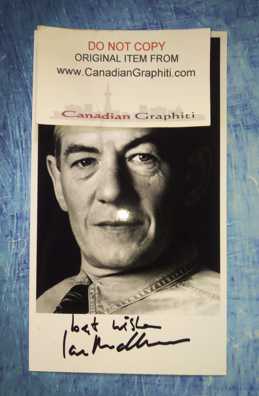 Ian McKellen Hand Signed Autograph Photo COA