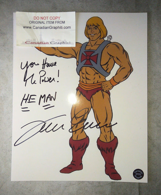 John Erwin Hand Signed Autograph 8x10 Photo COA He-man