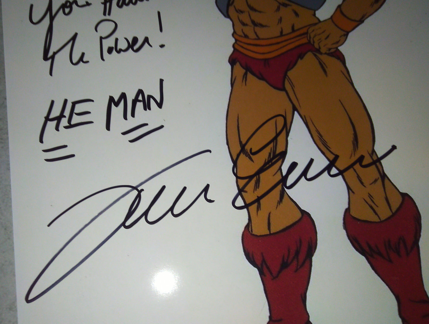 John Erwin Hand Signed Autograph 8x10 Photo COA He-man