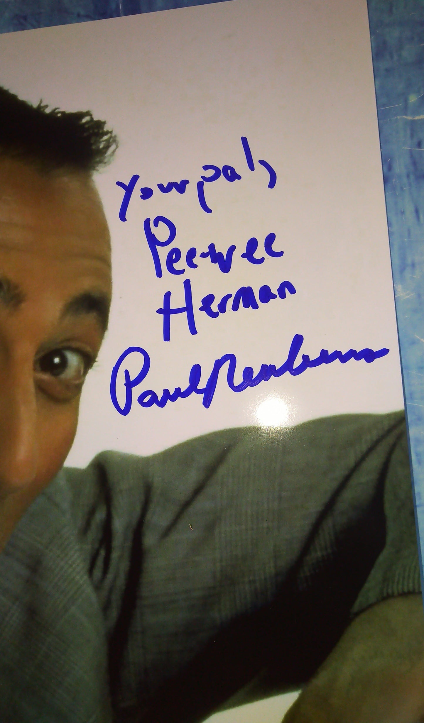 Paul Reubens Pee-wee Herman Hand Signed Autograph 8x10 Photo COA