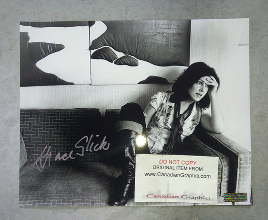Grace Slick Hand Signed Autograph 8x10 Photo COA