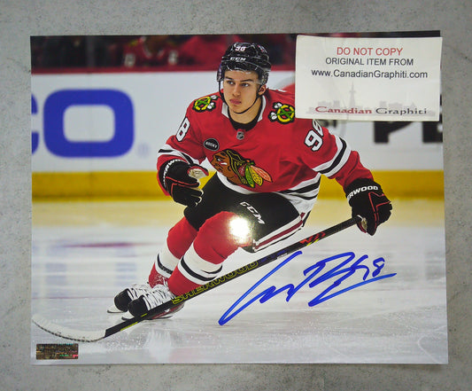 Connor Bedard Hand Signed Autograph 8x10 Photo COA Chicago Blackhawks