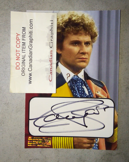 Colin Baker Hand Signed Autograph Photo COA Doctor Who