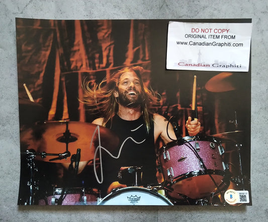 Taylor Hawkins Hand Signed Autograph 8x10 Photo BAS COA Foo Fighters