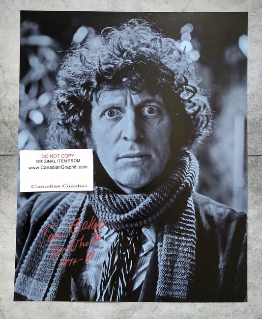 Tom Baker Hand Signed Autograph 11x14 Photo COA Doctor Who