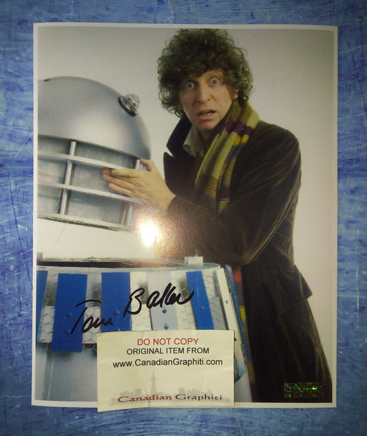 Tom Baker Hand Signed Autograph 8x10 Photo COA Doctor Who