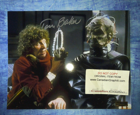 Tom Baker Hand Signed Autograph 8x10 Photo COA Doctor Who