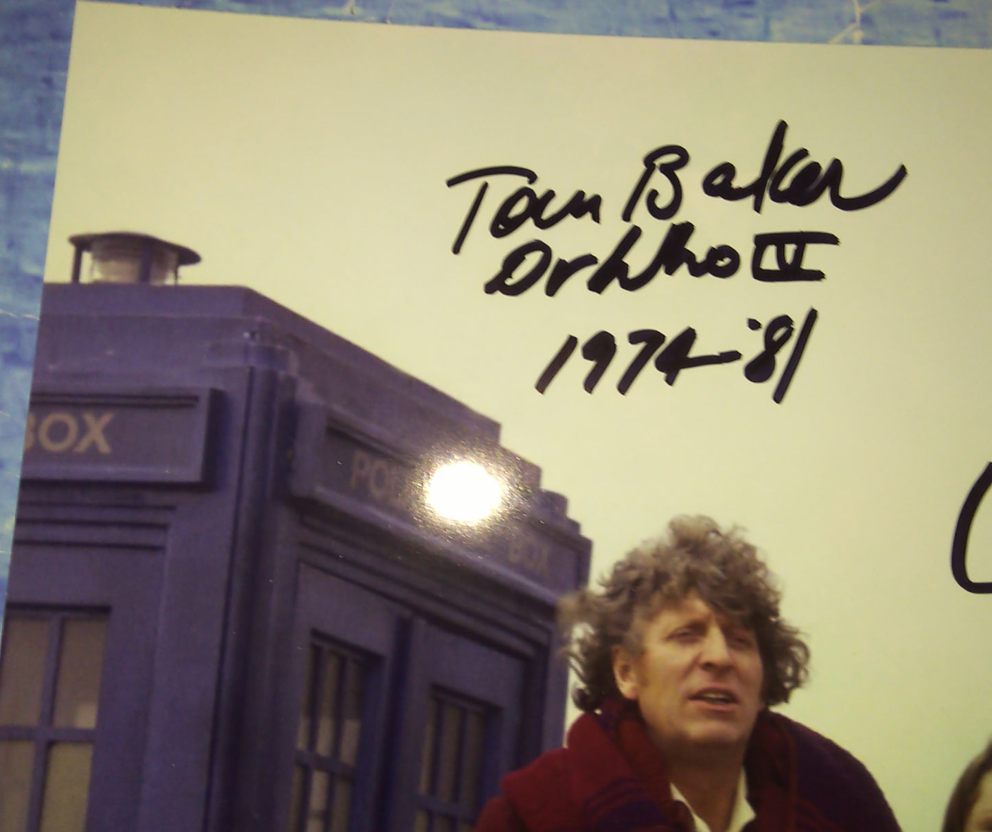 Lalla Ward & Tom Baker Hand Signed Autograph 8x10 Photo COA Doctor Who