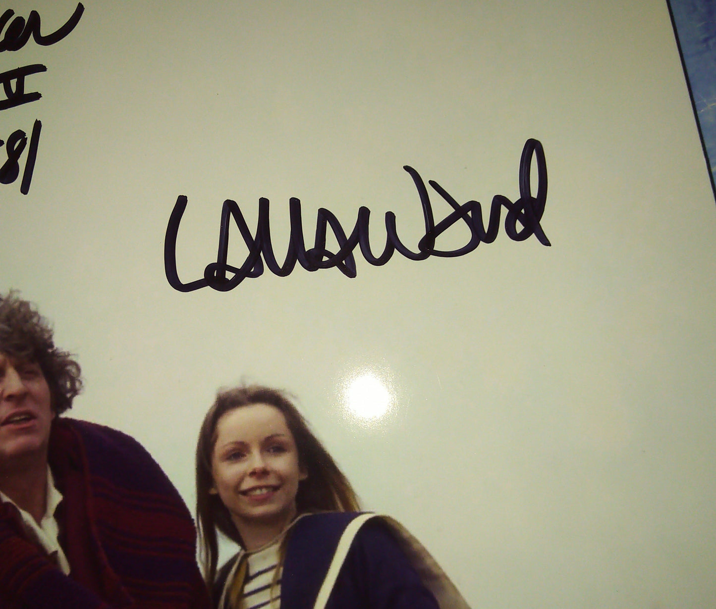Lalla Ward & Tom Baker Hand Signed Autograph 8x10 Photo COA Doctor Who