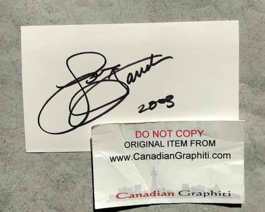 Farrah Fawcett Hand Signed Autograph Index Card COA
