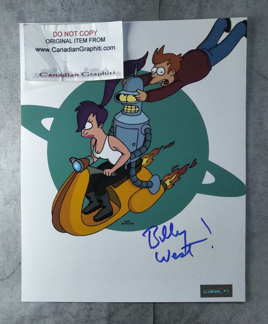 Billy West Hand Signed Autograph 8x10 Photo COA Futurama