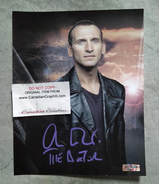 Christopher Eccleston Hand Signed Autograph 8x10 Photo COA Doctor Who
