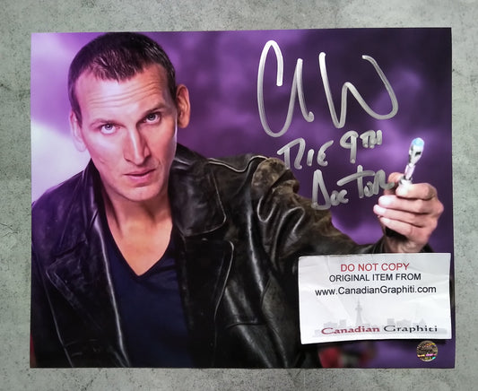 Christopher Eccleston Hand Signed Autograph 8x10 Photo COA Doctor Who