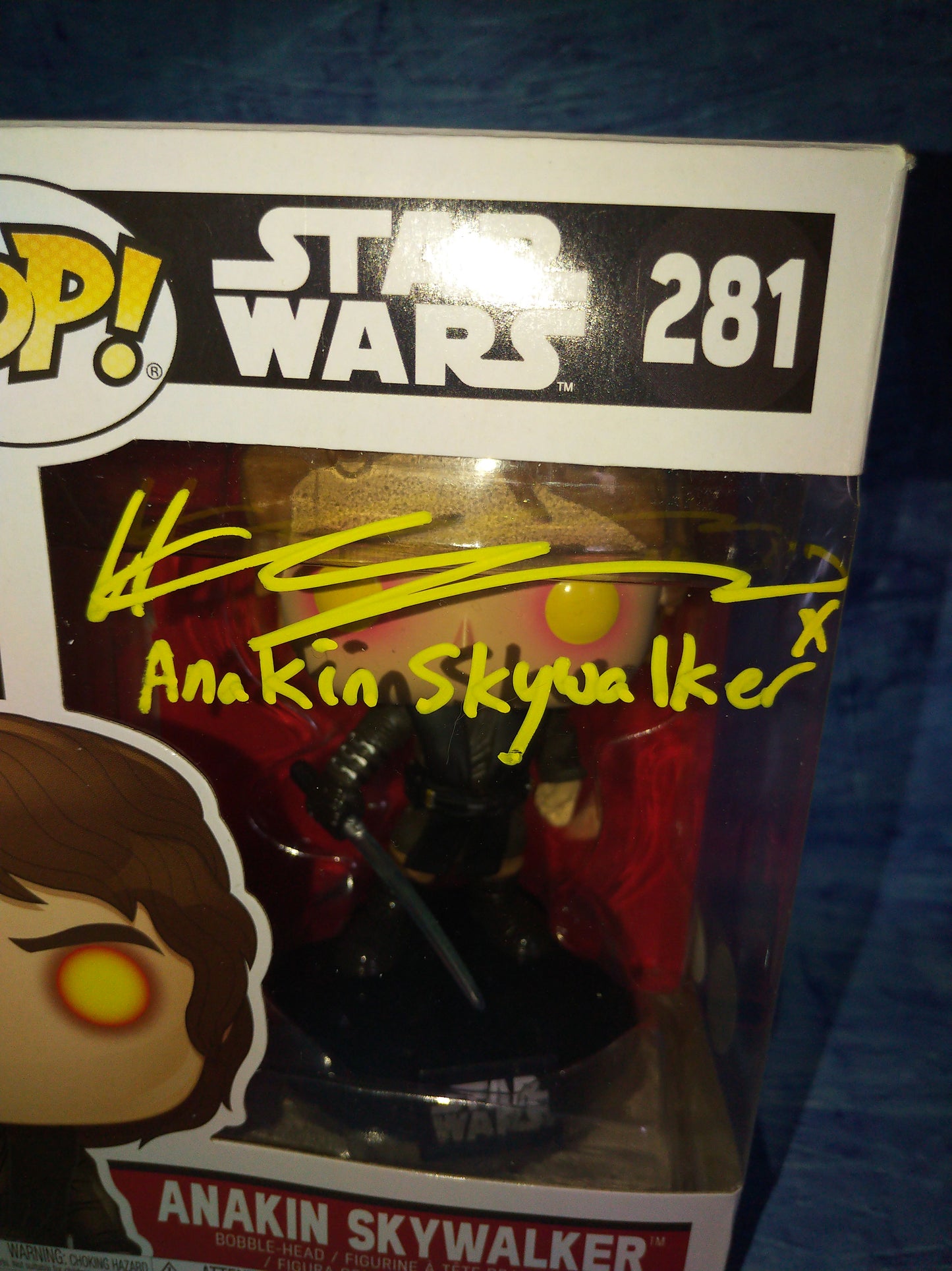 Hayden Christensen Hand Signed Autograph Funko Pop JSA Star Wars