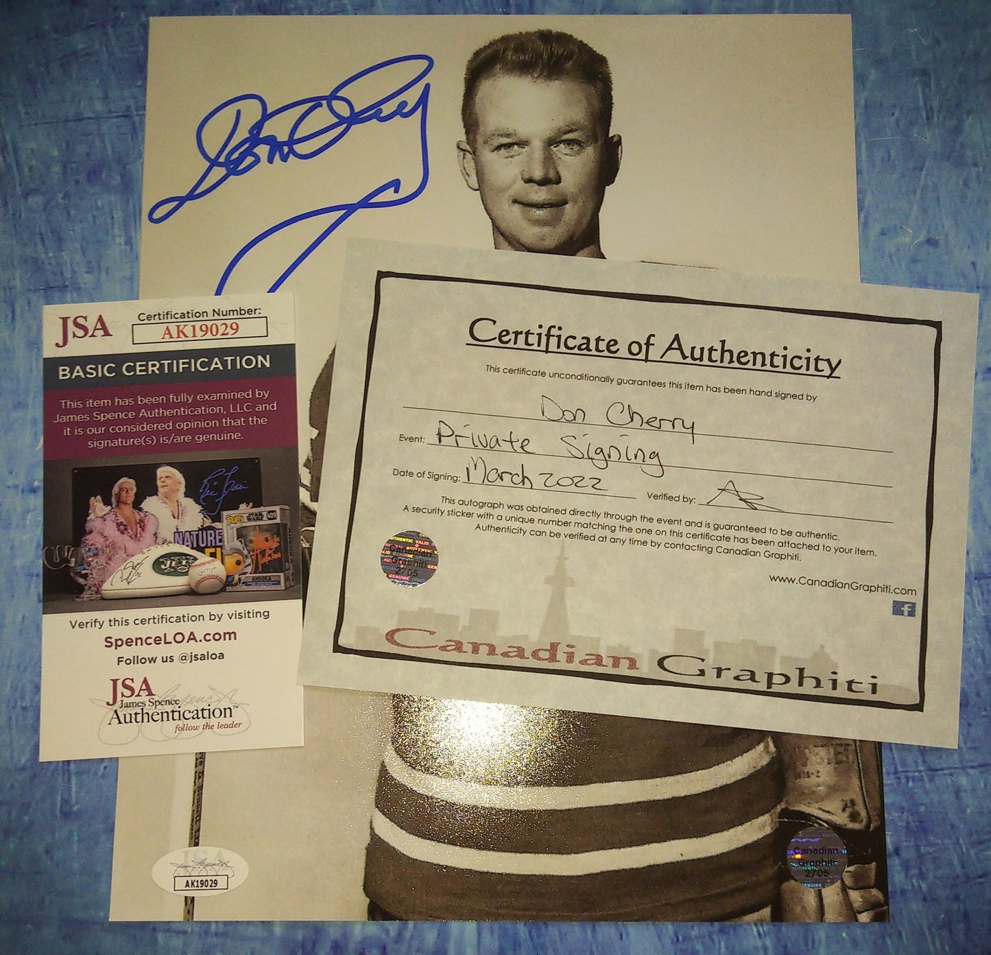 Don Cherry Hand Signed Autograph 8x10 Photo Hockey Night In Canada