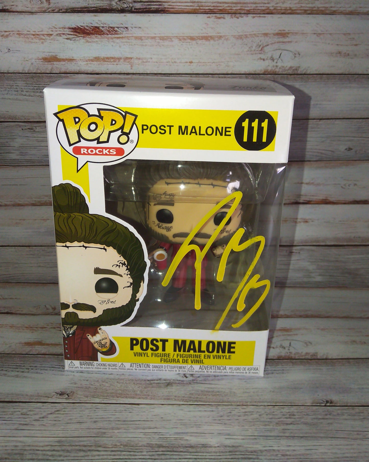 Post Malone Hand Signed Autograph Funko Pop