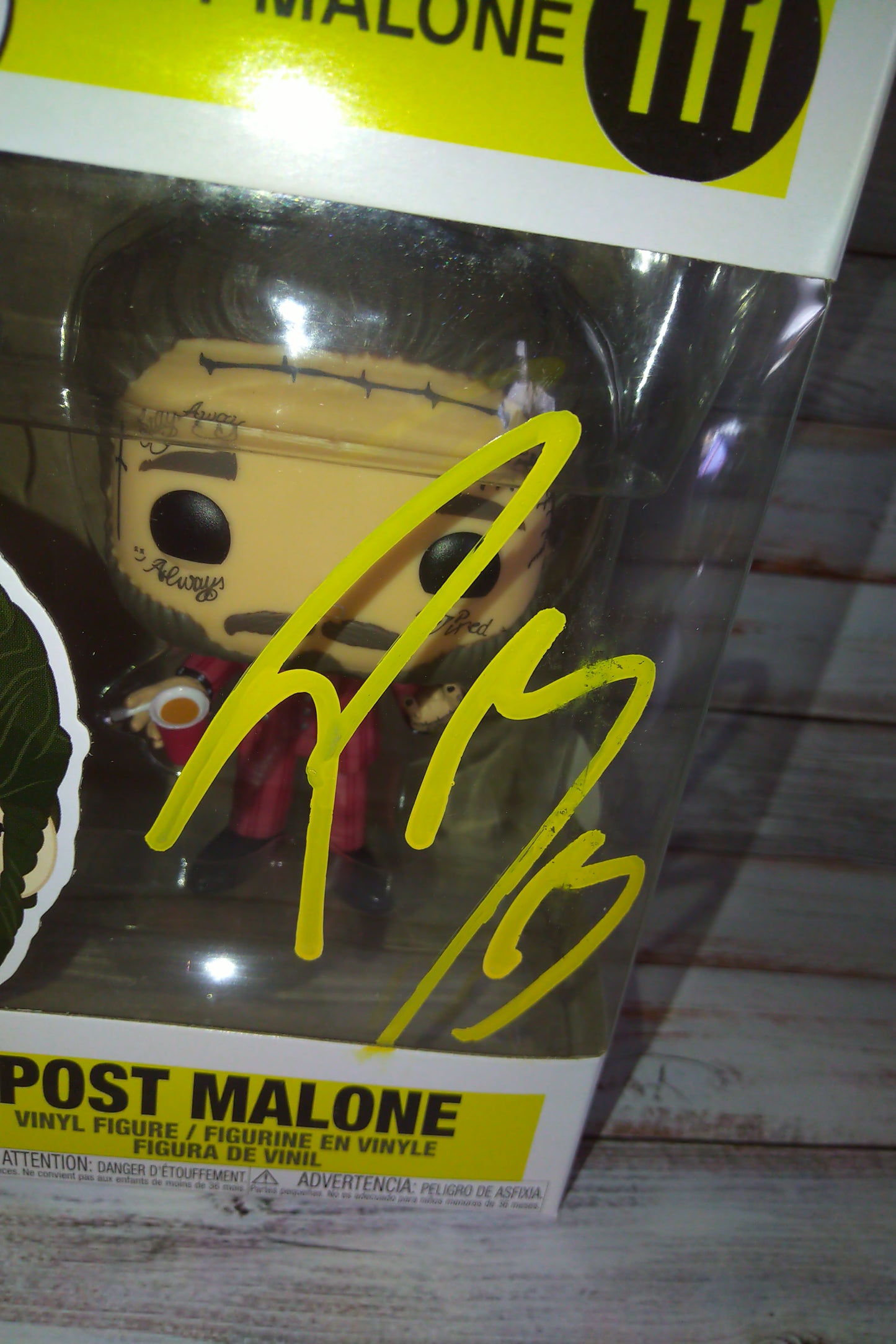 Post Malone Hand Signed Autograph Funko Pop