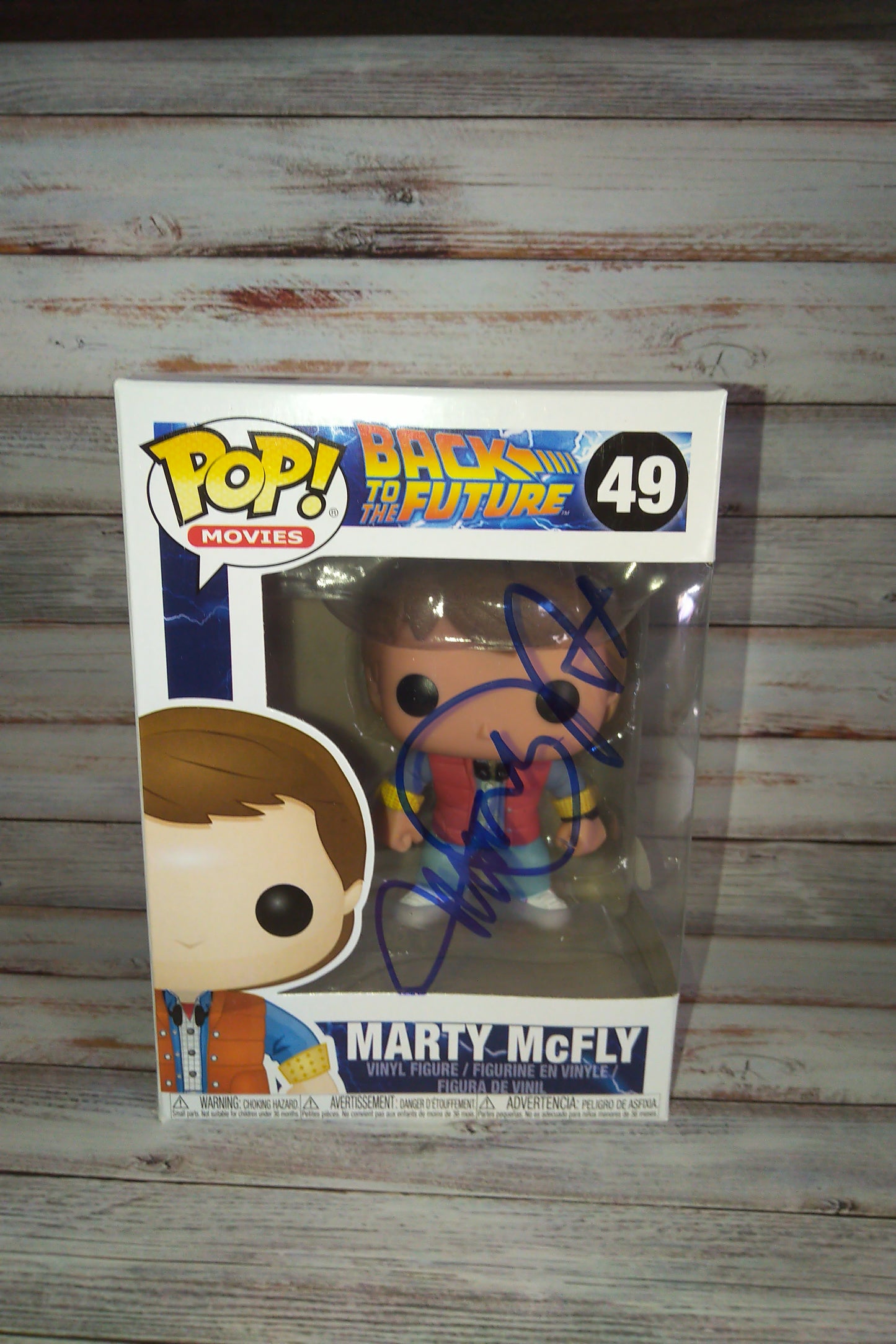 Michael J Fox Hand Signed Autograph Funko Pop