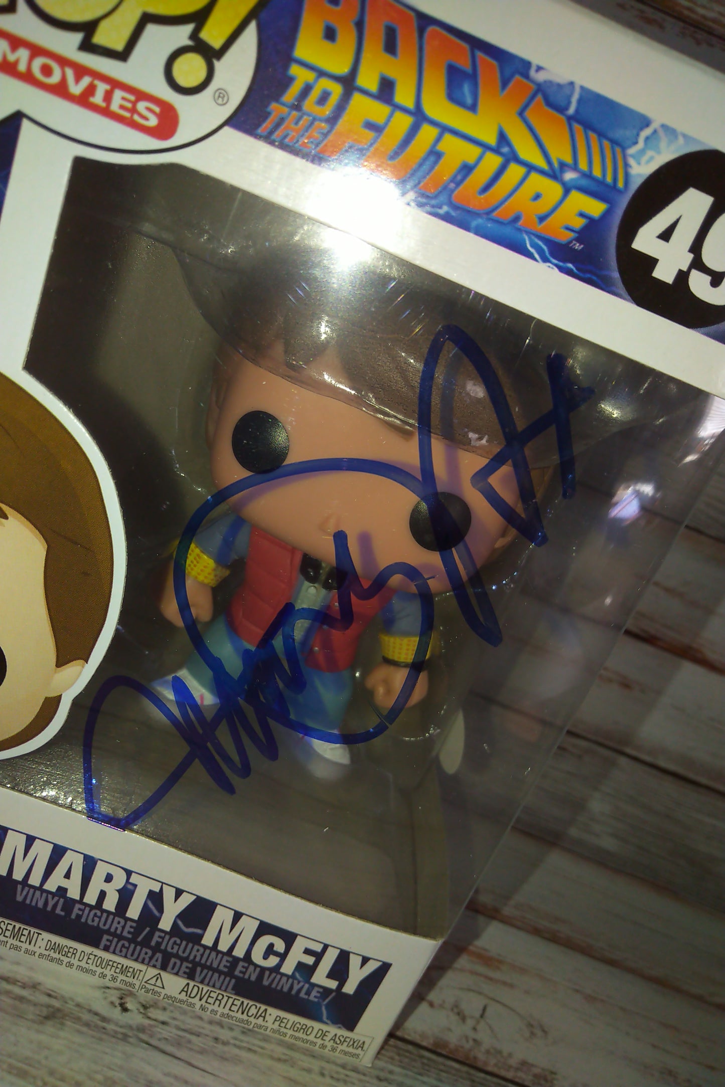 Michael J Fox Hand Signed Autograph Funko Pop