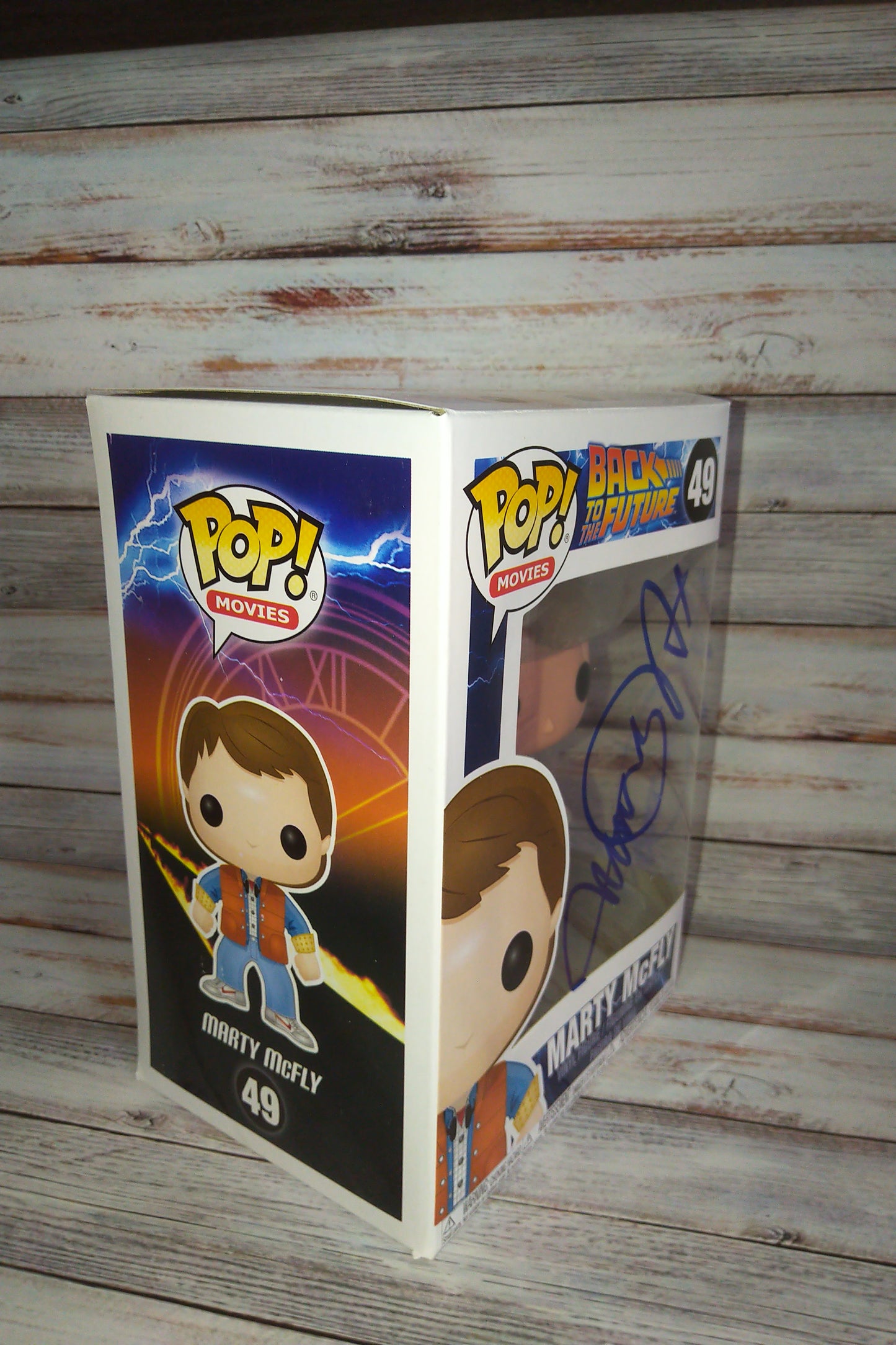 Michael J Fox Hand Signed Autograph Funko Pop