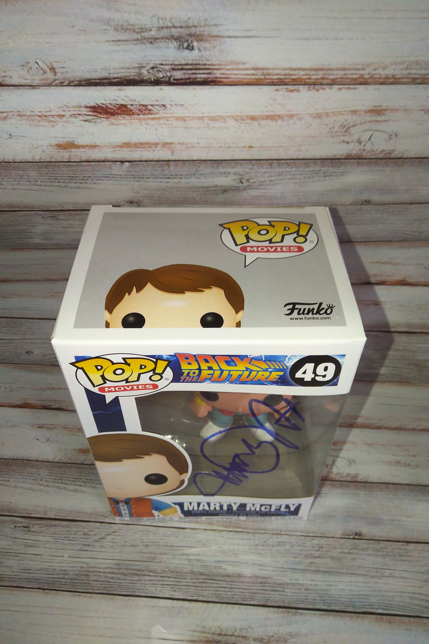 Michael J Fox Hand Signed Autograph Funko Pop