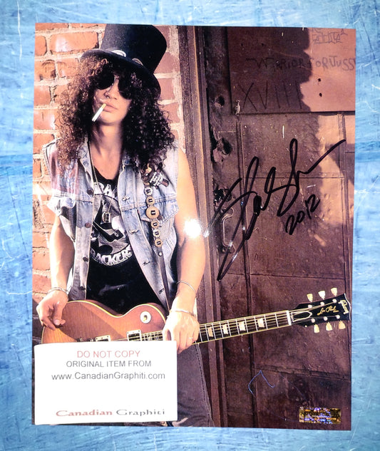 Slash Hand Signed Autograph 8x10 Photo COA Guns N Roses